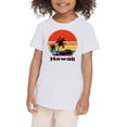 thumbnail image 2 of TOOYOU Boys Summer T-Shirt Tee Coconut Tree Sunset Beach Top Hawaii Vacation Short Sleeve Tropical Shirts For Teen Size 3-4 Years White, 2 of 3