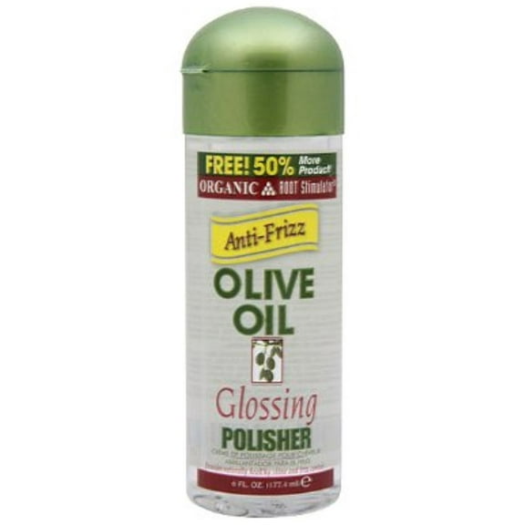 Organic Root Stimulator Anti-Frizz Olive Oil Glossing Polisher, 6 oz (Pack of 2)