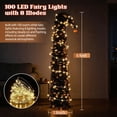thumbnail image 4 of 6FT Slim Pop Up Halloween Thanksgiving Tree with Fairy Lights Harvest Tree with Maple Leaves Pumpkins Foldable Collapsible Pencil Fall Tree for Outdoor Porch Patio Deck Living Room Decor, 4 of 7