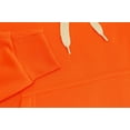 thumbnail image 2 of Men’s Neon High Visibility Sweater Pullover & Zipper Hoodie Fleece Sweatshirt (Neon Orange/White Drawstring Pullover, 6XL), 2 of 2