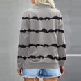 thumbnail image 4 of 2023 Chandail en Molleton Mode pour Femmes 50 % de Réduction Liquidation Mode Col Roulé Ample Imprimé Zip Manches Longues Chandail en Molleton Haut Blouse, 4 of 5
