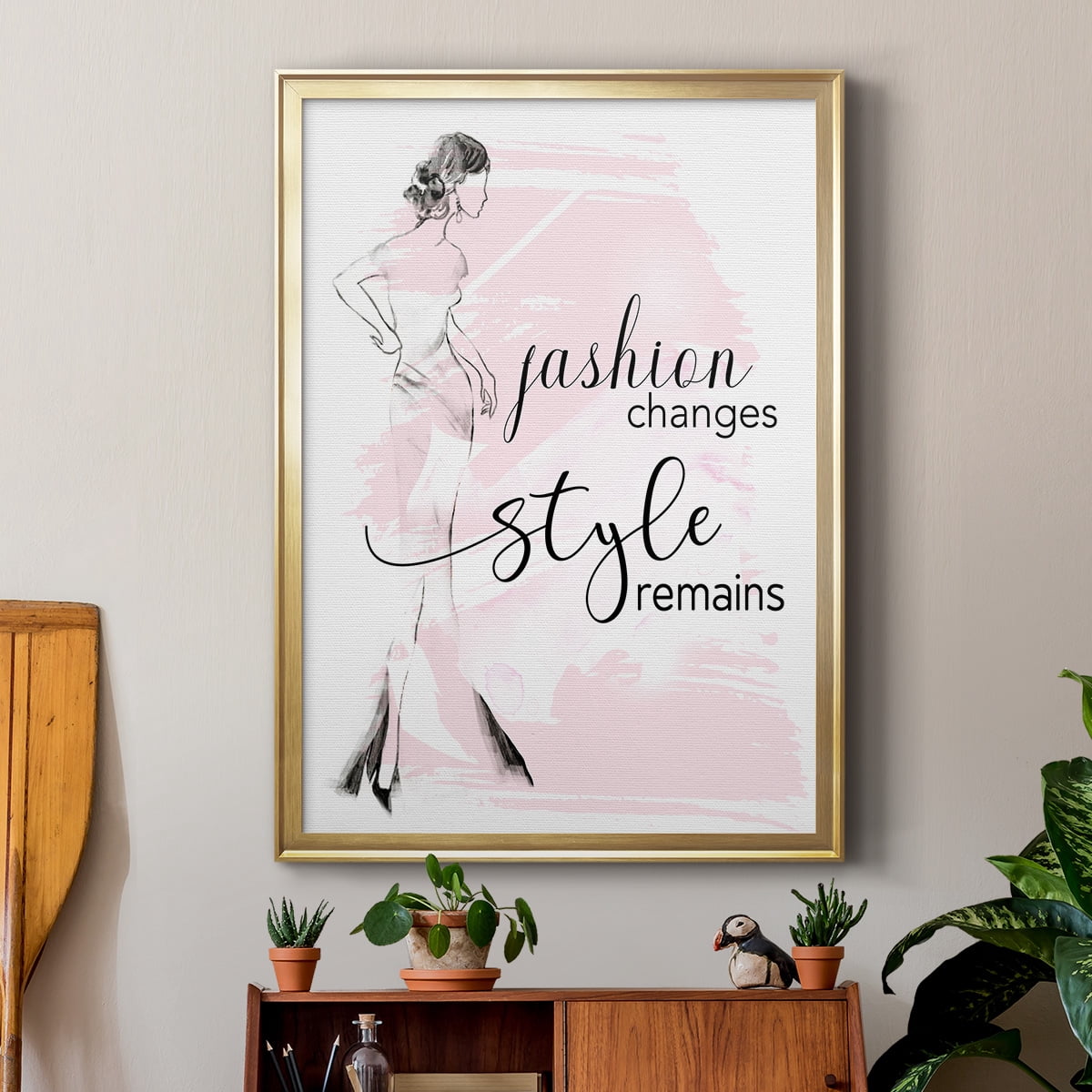 Fashion Changes Style Remains Premium Framed Print - Ready to Hang