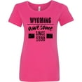 thumbnail image 3 of Inktastic Wyoming Awesome Since 1890 Women's T-Shirt, 3 of 5