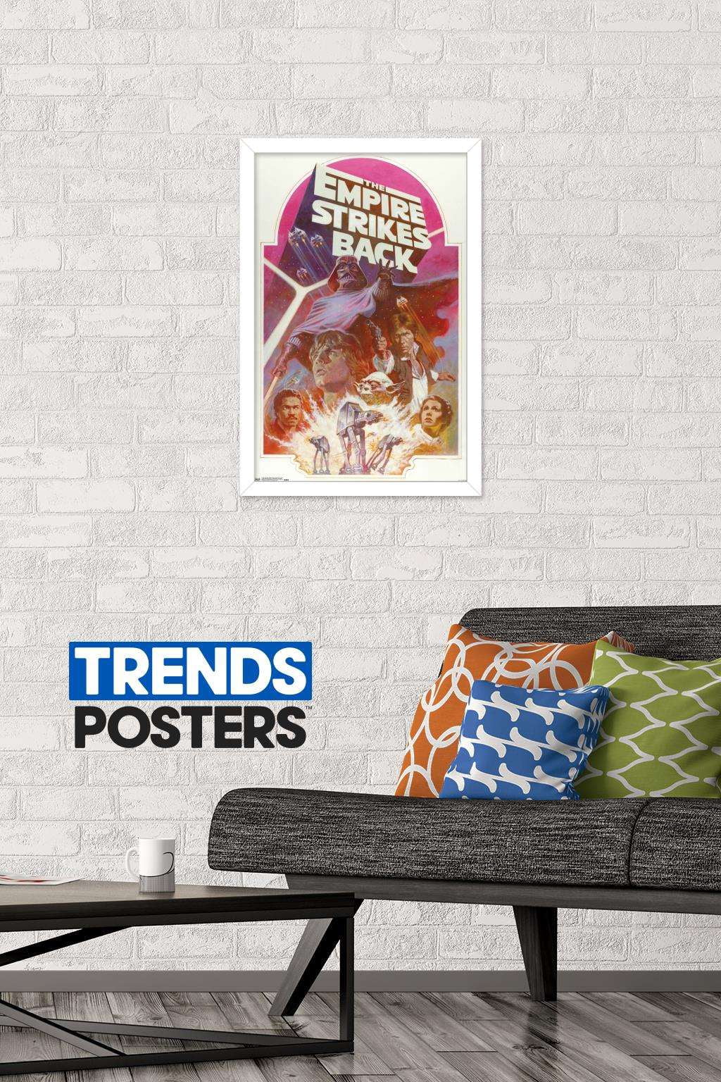 Star Wars: The Empire Strikes Back 40th - Group Wall Poster, 14.725" x 22.375", Framed