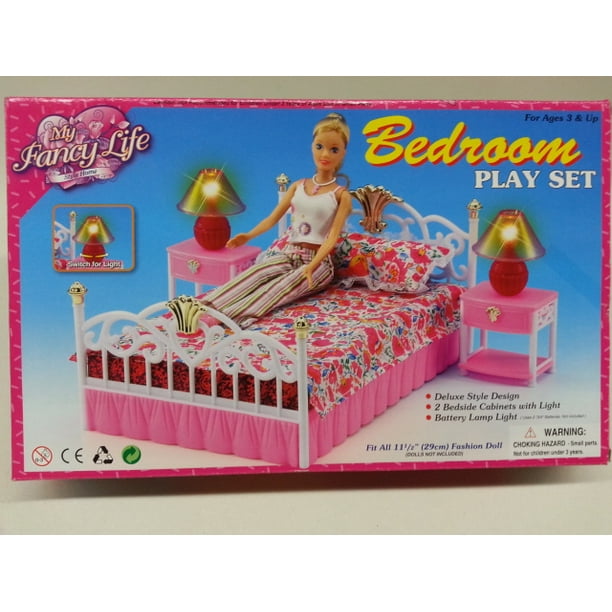 Gloria My Fancy Life Bedroom Set Barbie Size Dollhouse Furniture