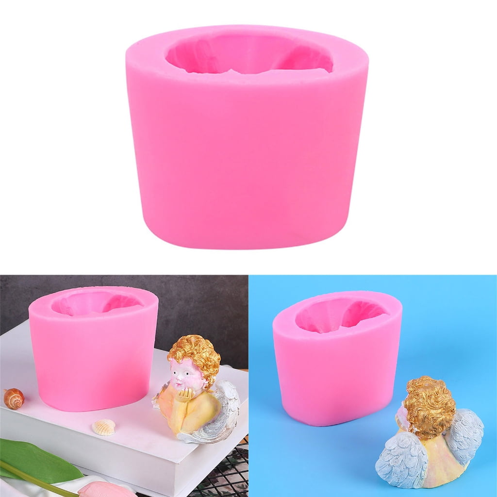 Baby Wing Candle Mold for DIY Candle Soap Plaster Chocolate Home Decor, Resin Casting Mold
