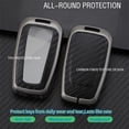 thumbnail image 5 of Key Fob Cover Compatible with Toyota Highlander RAV4 XLE XSE TRD Camry Corolla 2019-2026 4 Button Keychain Case Holder Protector,D-Keychain, 5 of 7