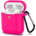 thumbnail image 1 of AirPods Case, Full Protective Silicone AirPods Accessories Cover Compatible with AirPods 1&2 Wireless and Wired Charging Case(Front LED Visible),Rose Red, 1 of 8