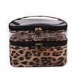 thumbnail image 1 of Weiweiguan 1PC Transparent Double-layer Wash Bag Portable Storage Bag Handheld Makeup Bag, 1 of 7