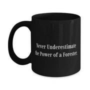 Funny Forester Gifts, Never Underestimate the Power of a Forester, Special Birthday 11oz 15oz Mug Gifts For Friends, Forester birthday present, Best gifts for foresters, Unique gifts for foresters,
