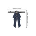 thumbnail image 2 of INSPIRE CHIC Women's Ribbon Brooch Necktie Rhinestone Bow Ties for Elegant Chic, 2 of 5