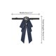 thumbnail image 2 of INSPIRE CHIC Broche de cinta para mujer con strass, corbatas de moño para un estilo elegante Azul Talla Única, 2 of 5