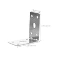 thumbnail image 2 of HEALEEP 5Pcs Corner Braces Metal Silver Right Angle Durable Design for General Users, 2 of 8