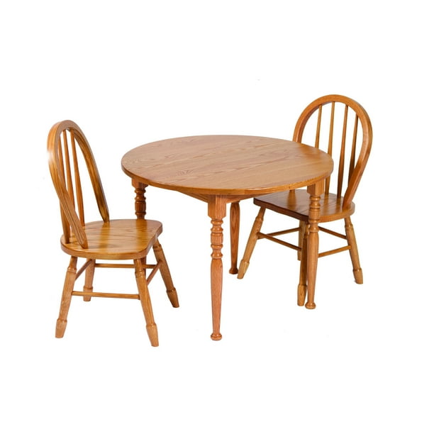 Furniture Barn USA™ Heirloom Child's Round Oak Table and Chairs Set