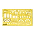 thumbnail image 1 of Traceease House Plan,Interior Design & Furniture Templates for Kitchen/Bed/Dining Room-Drafting Tools-Architecture Combination Stencils, 1 of 6