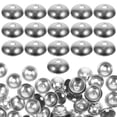 thumbnail image 3 of Shisuyan 200Pcs Decorative Bead Caps Silver Stainless Steel for DIY Jewelry Making Crafts, 3 of 8