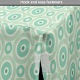 thumbnail image 4 of Mint Dog Crate Cover, Big and Little Circles in Symmetrical Composition with Vintage Pastel Colors, Easy to Use Pet Kennel Cover for Dogs, 35" x 23" x 27", Mint and Pale Green, by Ambesonne, 4 of 6