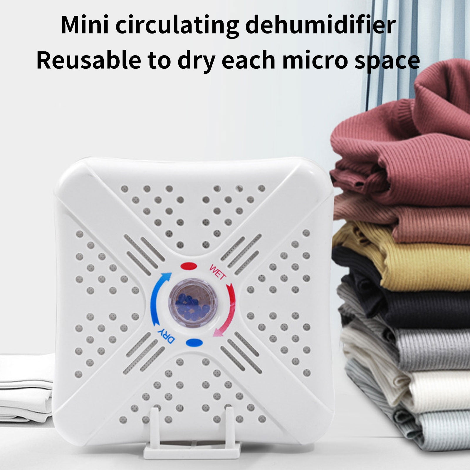 Specollect Clearance 3Pcs Liberty Safe Rechargable Dehumidifier, Desiccant Silica Gel Canister Reusable Absorber, Blue To Red Indicating Beads