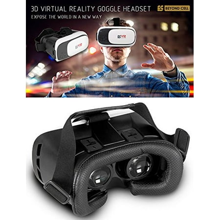 3D VIRTUAL REALITY HEADSET GLASSES FOR iPHONE 6 6S PLUS ANDROID GALAXY S5 S6 S7 EDGE SMARTPHONE, Simply insert your smartphone in the adjustable tray.., By Beyond Cell