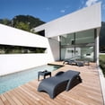 thumbnail image 3 of Compamia Miami Resin Wickerlook Chaise Lounger 2 Pack Dark Gray, 3 of 11