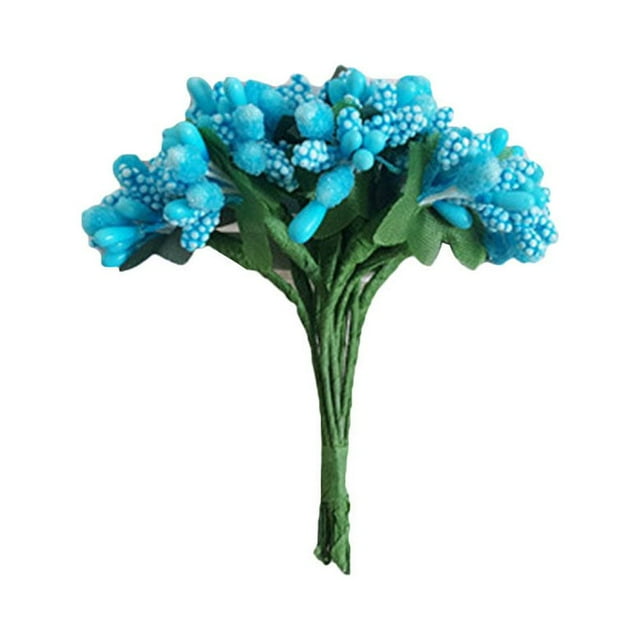 12pcs/bunch Mini Artificial Pip Berry Picks Fruit Flower for DIY Wedding Christmas Garland Box Scrapbooking Decoration (