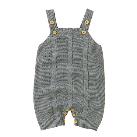 

Baby Knit Romper Cotton Sleeveless Boy Girl Sweater Clothes Baby Jumpsuit Clothes