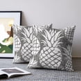thumbnail image 2 of Pillow Covers 20x20 Set of 2, Sage Green Pineapple Throw Pillow Covers Decorative Couch Cushion Cover, Tropical Summer Botanical Fruits Microfiber Soft Square Pillowcases for Bedroom Living Room Sofa, 2 of 9