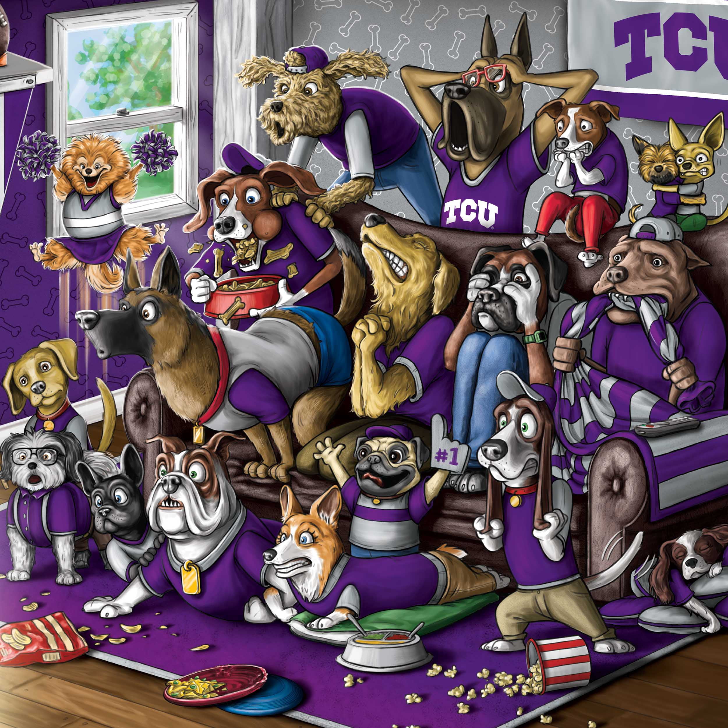 YouTheFan NCAA TCU Horned Frogs Purebred Fans Wall Art