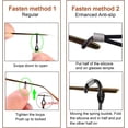thumbnail image 5 of Cordón para gafas, 3 piezas, sujetadores universales ajustables para gafas, correas de PU, cuerdas para gafas, cordones para sujetar cuerdas, cordones para gafas para mujeres y hombres, cordón para el cuello para deportes, correr, acampar Rojo Verde, 5 of 5