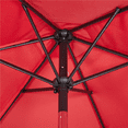 thumbnail image 2 of Renwick 7.5ft Patio Market Umbrella with 6 Ribs Push-button Canopy Tilt, Red, 2 of 7