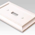 thumbnail image 2 of Placa de pared Amerelle Savannah de madera con doble palanca, color blanco envejecido, 2 of 7
