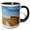 Black/White, variant on 3drose, Usa, Nebraska, Beatrice, Homestead Nm of America, Heritage Center, 15oz Two-tone Black Mug