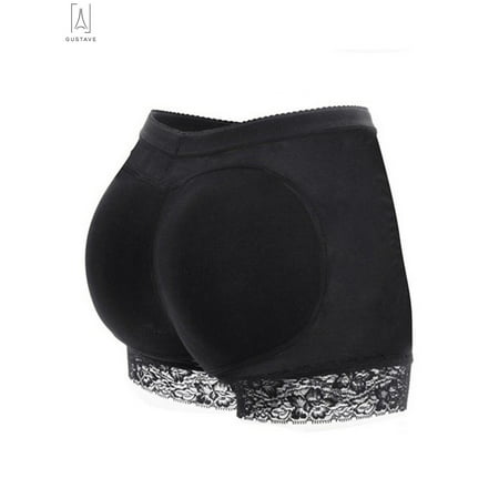 GustaveDesign Women Seamless Butt Lifter Padded Control Panties Hip Enhancer Shaper Lace Underwear
