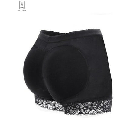 Womens Enhancers (GustaveDesign Women Seamless Butt Lifter Padded Control Panties Hip Enhancer Shaper Lace Underwear)