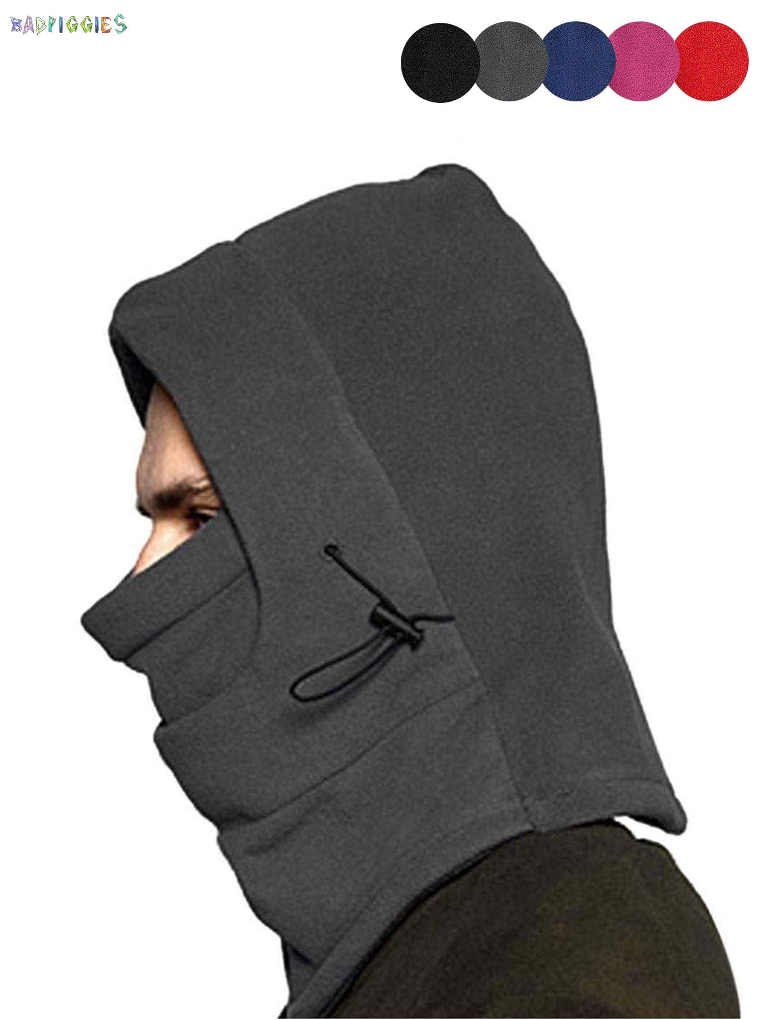 Home Prefer Mens Balaclava Fleece Hood Windproof Face Mask Skull Cap with Visor 