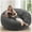 Dark Gray, variant on 4FT Dark Gray Oversized Bean Bag Chair, Washable Cover Memory Foam Lazy Sofa for Living Room Bedroom Adults