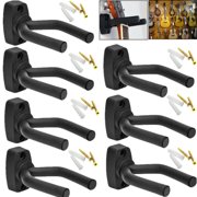 7pcs Guitar Hangers, Stands, Hooks, Holders, Wall Mount Display, For All Size of Guitar, Bass Ukulele, Mandolin and Banjo (7-Brackets/pack)