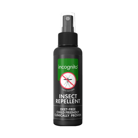 NEW TO USA - IMPROVED MULTI - AWARD WINNING Incognito 100% ALL NATURAL DEET FREE Insect repellent spray 2 PACK - 2 x 3.5 floz