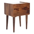 thumbnail image 5 of SAFAVIEH Marion 1-Drawer Nightstand Walnut / White, 5 of 12