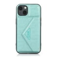 thumbnail image 3 of Wallet Case for iPhone 14, Detachable Crossbody Lanyard Strap PU Leather+Soft TPU Bumper Magnetic Clasp Back Flip Credit Card Slots Kickstand Cover for iPhone 14 - 6.1", Mint, 3 of 9
