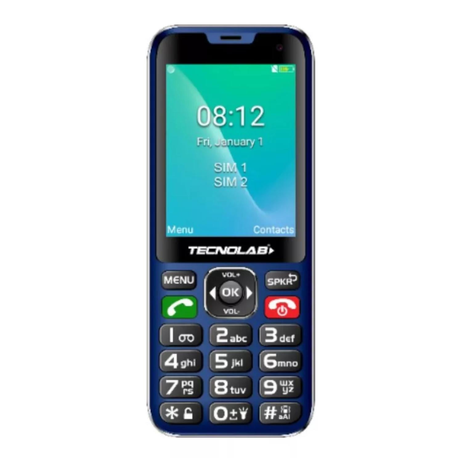 Telefono Senior Adulto Mayor 4G Azul Doble Sim Card Tl487