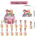 thumbnail image 2 of 32 PCS For Song Enlightenment Cartoon Themed Birthday Party Supplies – Includes Backdrop, Cake Topper, 18 Balloons, and 12 Cupcake Toppers Party Decorations Set, 2 of 7