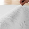 thumbnail image 2 of Latepis Washable Furry 5ft Round Area Rugs for Living Room Bedroom Light Grey Circle Faux Rabbit Shaggy Fur Rug Teen Room Décor, 2 of 7