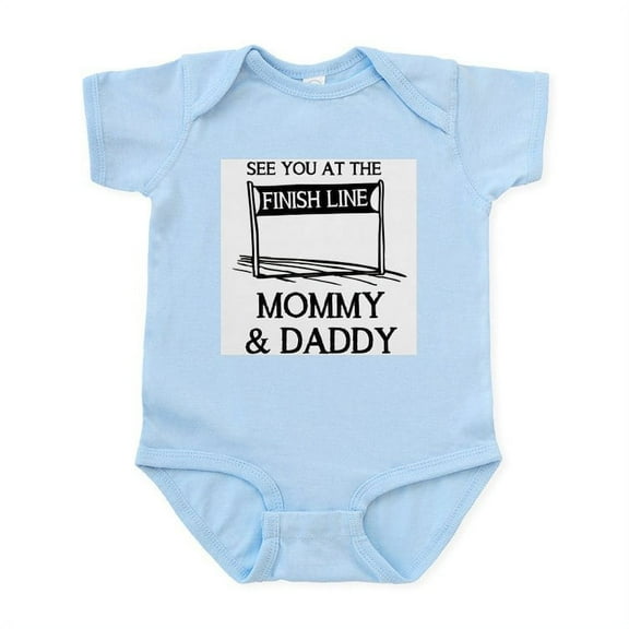 CafePress - See You At The Finish Line Mommy & Infant Bodysuit - Baby Light Bodysuit, Size Newborn - 24 Months