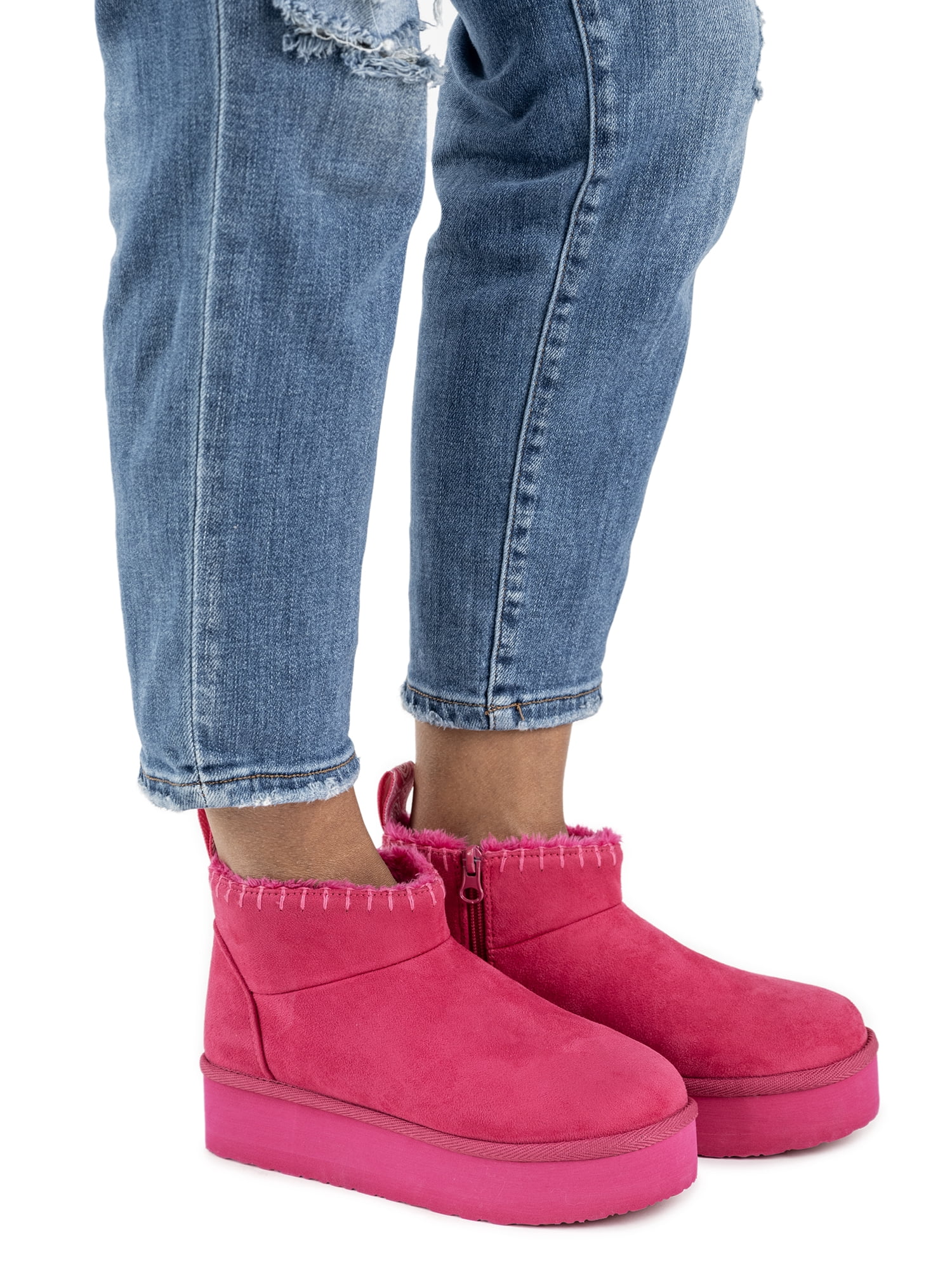 MUK LUKS Women's Augie Mini Side Zip Cozy Bootie