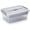 Grey, variant on Stack & Carry Box, Clear Plastic Storage Container Stackable  Utility Box with Removable Tray Multi-Purpose Storage Bin for Organizing Stationery, Sewing, Art Craft Supplies(Blue)