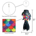 thumbnail image 4 of In the Breeze 5225 — 30-inch Black & Rainbow Damsel Fish — Colorful Fishsock Hanging Garden Decor with Detailed Printed Graphics, 4 of 7