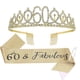 thumbnail image 1 of Oro Finalmente 16/21/30/40/50/60/70 Cinta Y Corona De Cumpleaños Para Mujeres 21.º Cumpleaños Y Conjunto De Cinta Para Mujeres Decoraciones De Cumpleaños Coronas De Reina De Cumpleaños Para Mujeres, 1 of 3