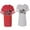 Men Red / Women Heather, variant on New Mr Mrs Matching Couple Cotton Jerseys (Men Red / Women Black) (Men XXL / Women M)
