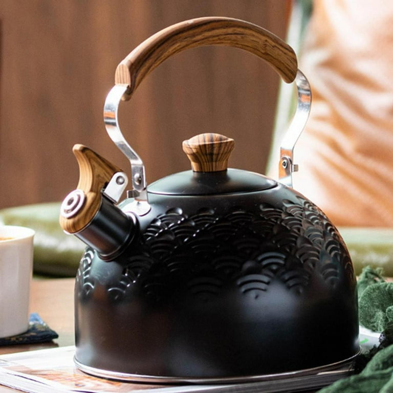Tea Kettle for Stove Top, Vintage Tea Kettle, Copper Bottom Tea Kettle,  Whistling Tea Pots for Stove Top, for Loose Leaf Tea Kitchenware